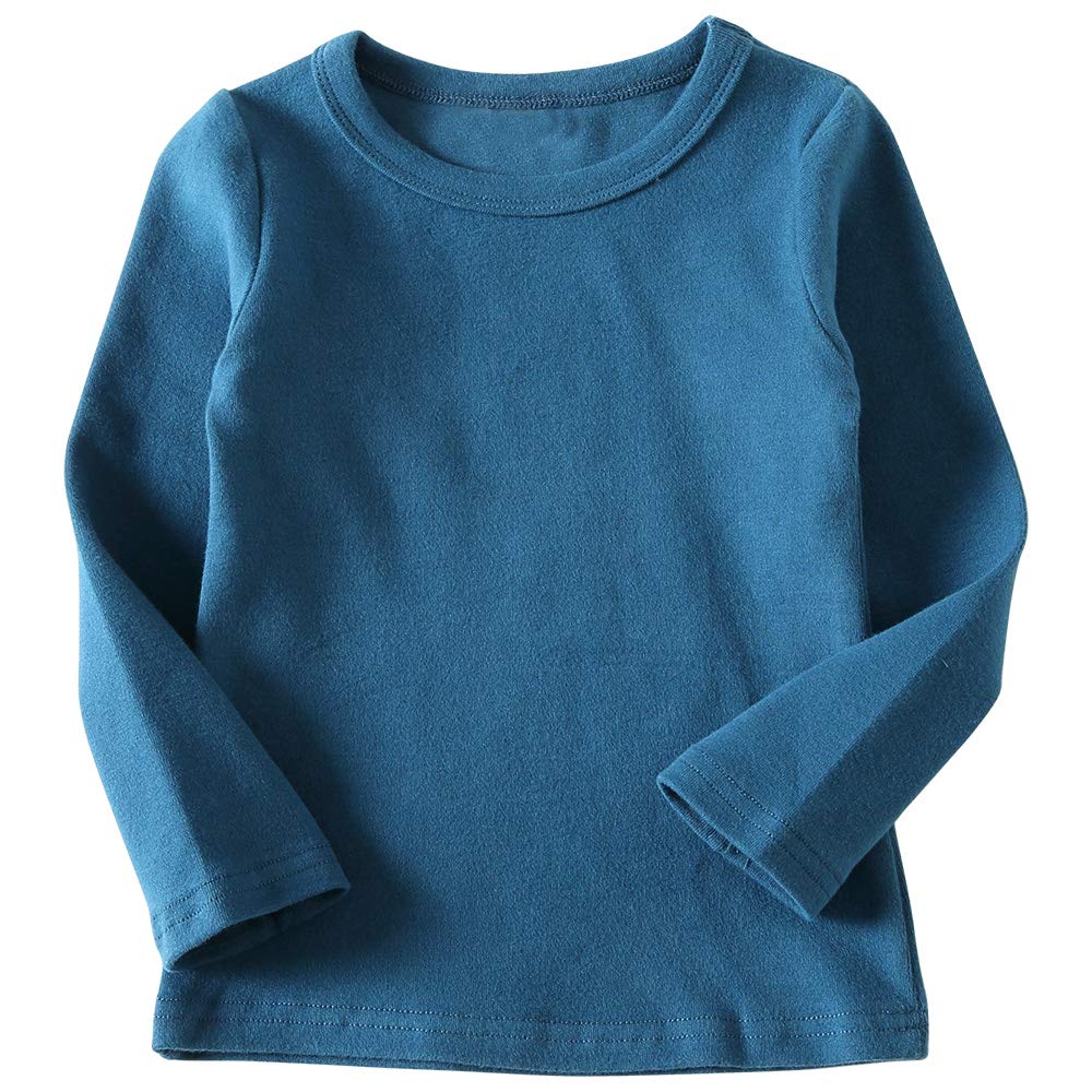 KISBINI Unisex Girls Cotton Long Sleeve T-Shirt Top Tees