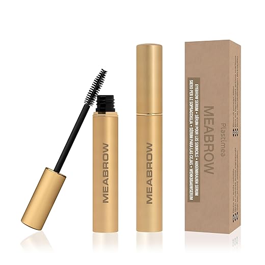 Suero de crecimiento de las cejas. Cejas más abundantes con MEABROW Growth Serum. ¡Cejas perfectas de forma natural! Rico en ingredientes activos nutritivos - Plastimea