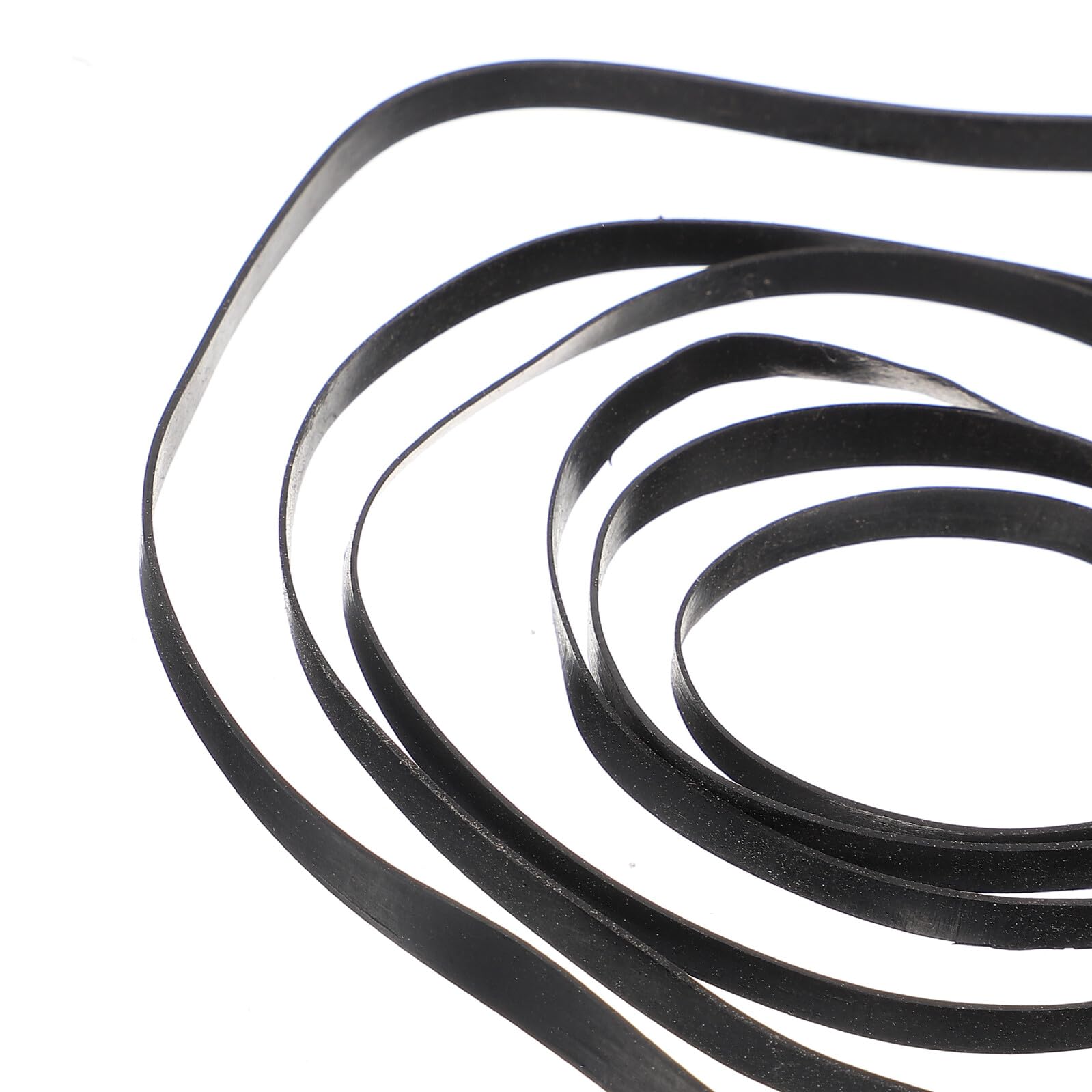50 pezzi Cinghie di Ricambio per Registratori Cassette e Lettori Dvd Cinghie in Gomma Piatte per Riparazione Lettori Nastro Compatibili con Vari Modelli Elastici Resistenti e