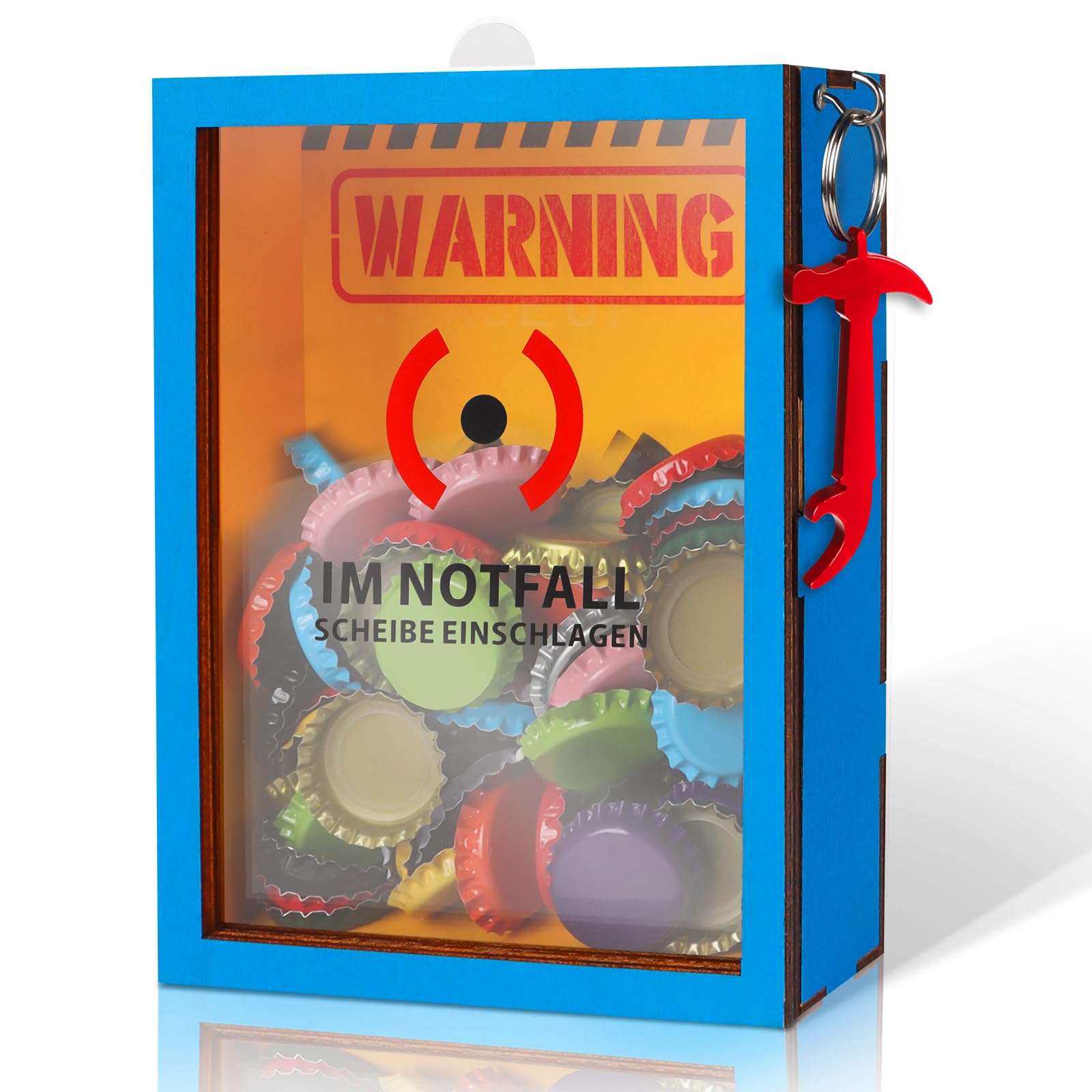 Anruzon Originelle Lustige Notfallbox mit Hammer 18-80