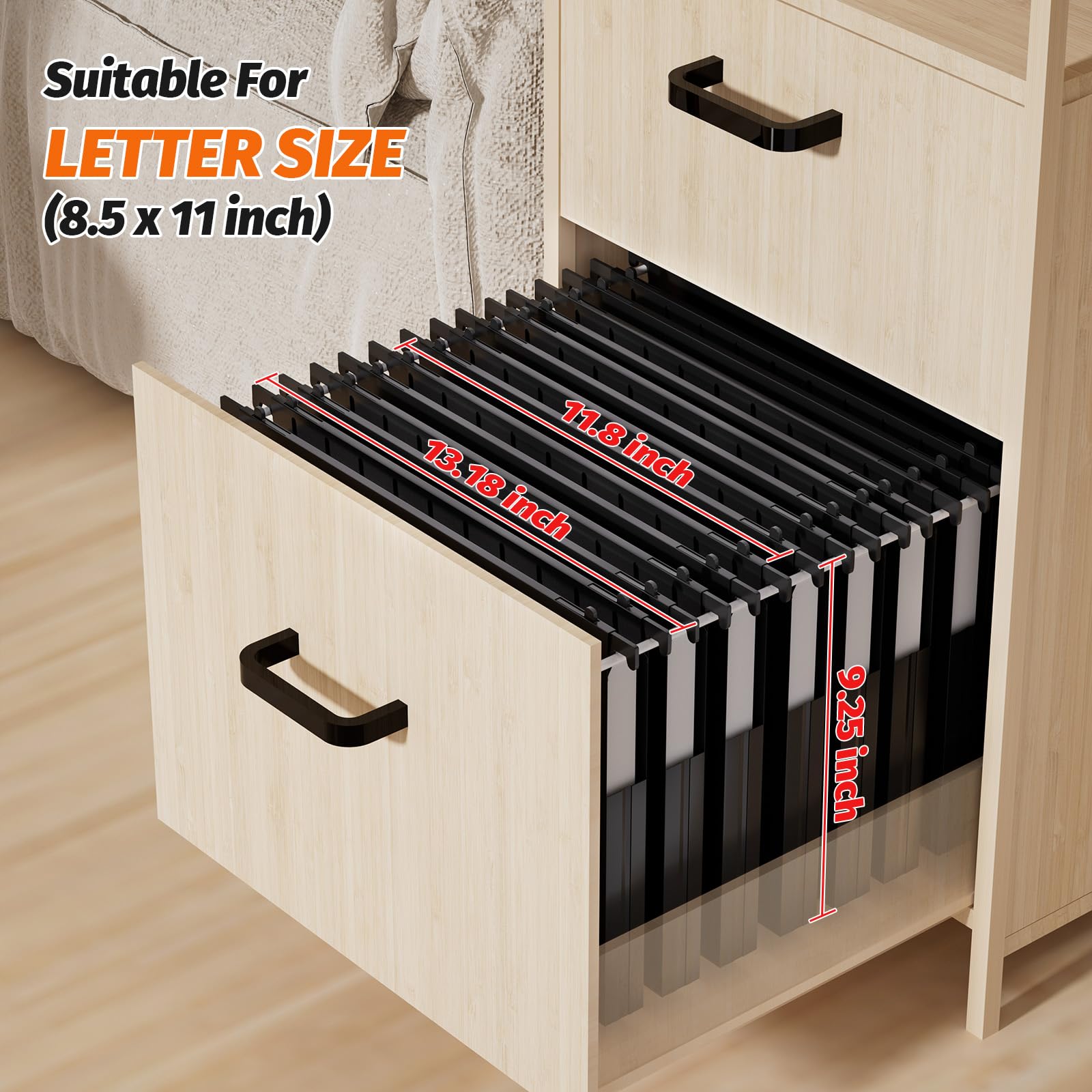 Shutex Carpetas colgantes de plástico de capacidad extra, paquete de 12 carpetas colgantes reforzadas tamaño carta, bolsillo de acordeón, expansión resistente de 1 pulgada, organizador de carpetas