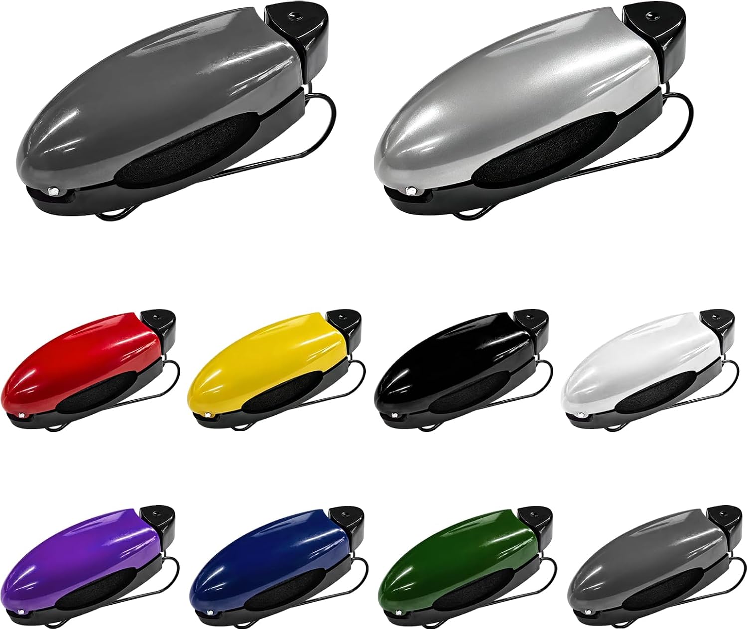10 PCS Sunglass Holder for Car Visor, Auto Sun Visor Clip Holder Eyeglasses Mount, Universal Glasses Holders Hanger Ticket Card Clip for Most Vehicles, Car Accessories (Multicolor)