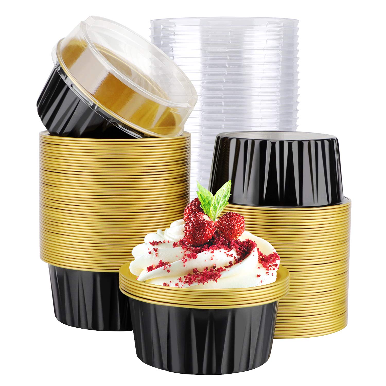Gobelets à cupcakes réutilisables Eusoar pour transporter vos muffins sans les abîmer