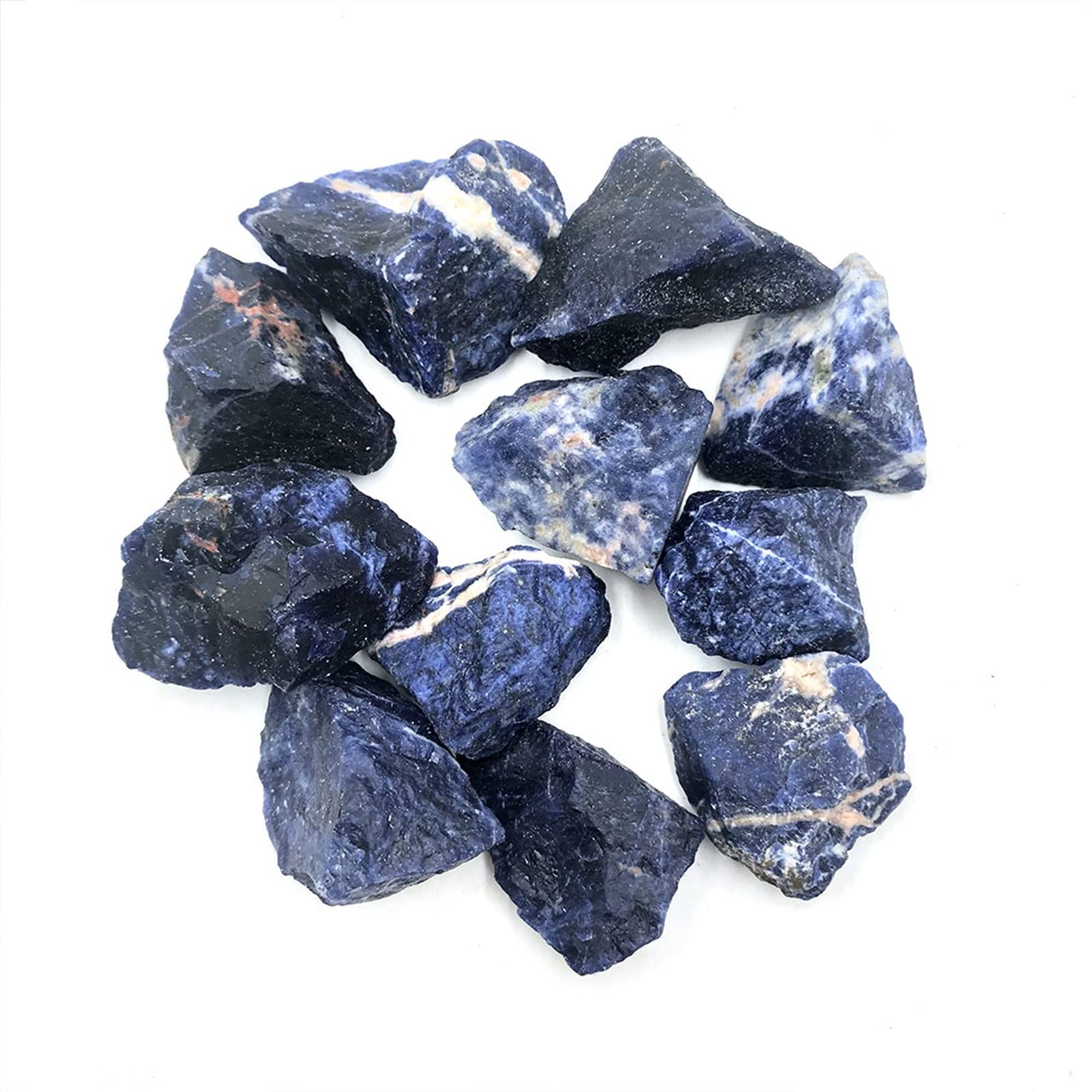 1pc Natural Raw Blue Sodalite Pietra Grezza Cristalli di Quarzo Roccia Acquario Decorazione della Stanza della casa Pietra preziosa Collezioni di casa