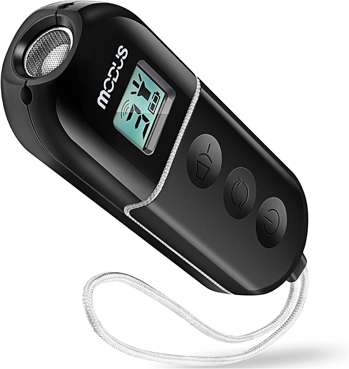 MODUS Anti-Barking Device, 3 in 1 Dog Training Device, 3 Ultrasonic Modes, Rechargeable Dog Barking Deterrent via USB Port, LCD Screen Display, Control Range up to 16.4 Ft, Outdoor and Indoor (Black)