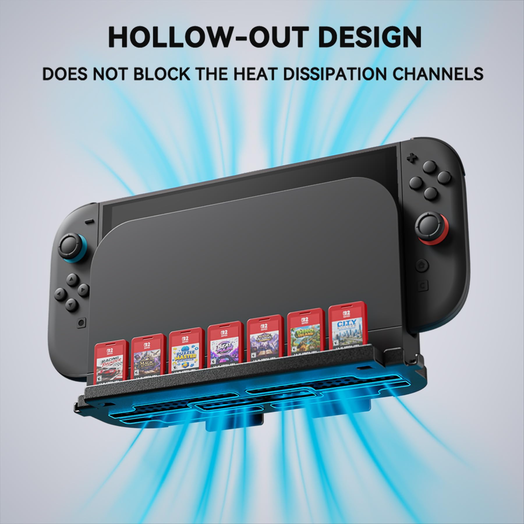 PlayVital Supporto da Parete Metallo per Nintendo Switch 2, Switch 1/OLED