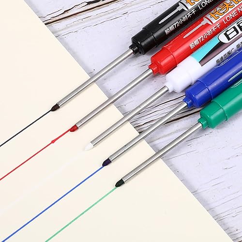 Miniatura 3 de 5 marcadores de alcance profundo, multiusos, con punta larga, punta larga, impermeable, 1.772 in, bolígrafos permanentes, bolígrafos de tinta de