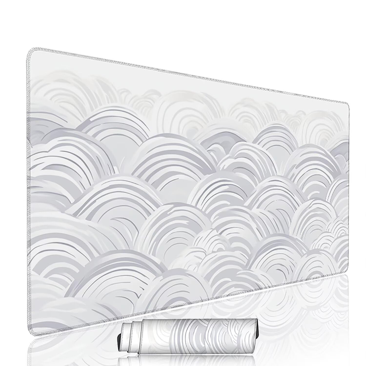 Abstrakcyjna podkładka pod mysz pod mysz pod mysz do gier XXL 1200 x 600 x 3 mm podkładka pod mysz gumowa fale ocean duża podkładka pod rękę gracz akcesoria PC, do klawiatury laptopa w-9467