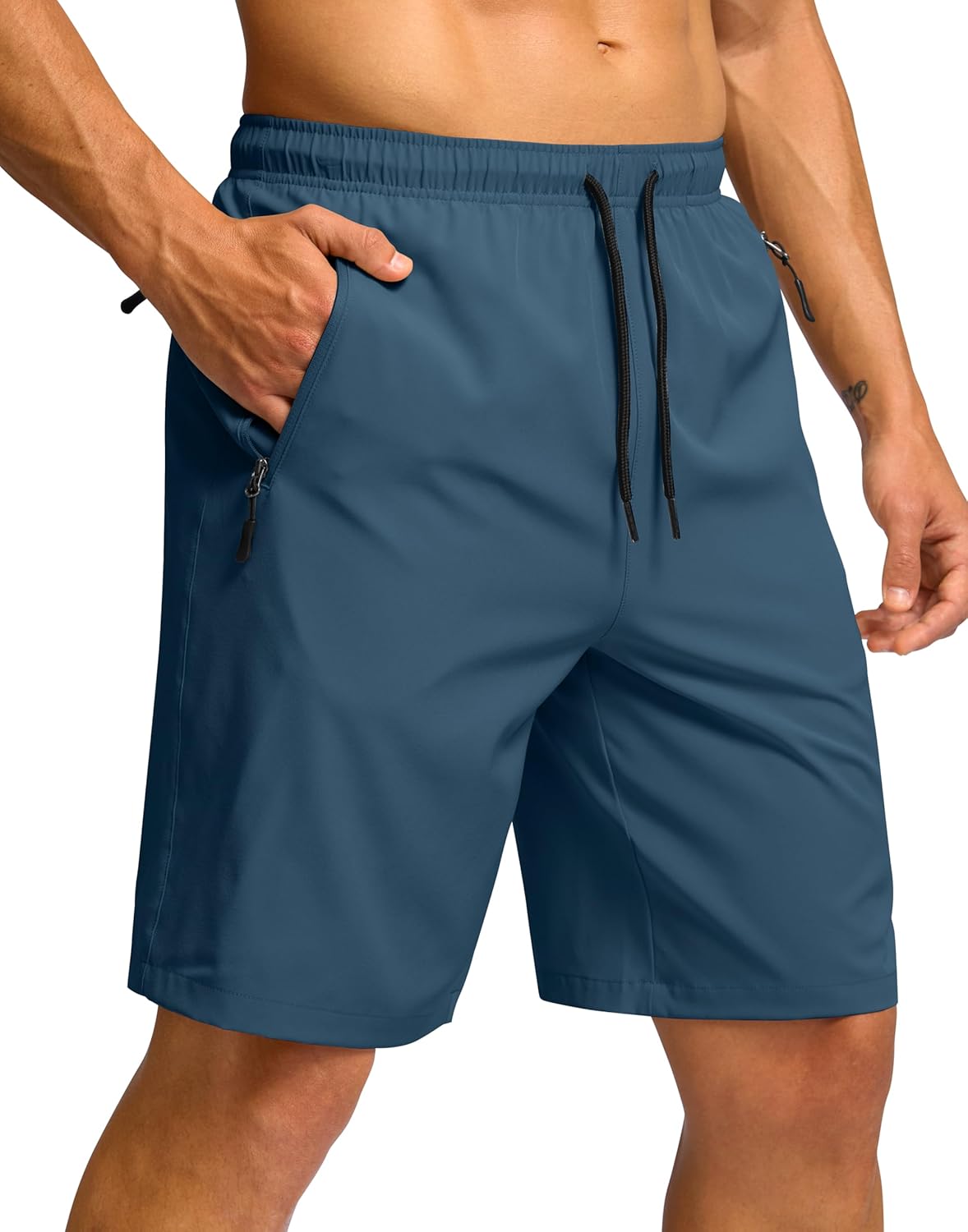 G Gradual Men's Hiking Shorts 7"/9" Lightweight Athletic Shorts for Men Quick Dry Stretch Casual Shorts with 3 Zipper Pockets