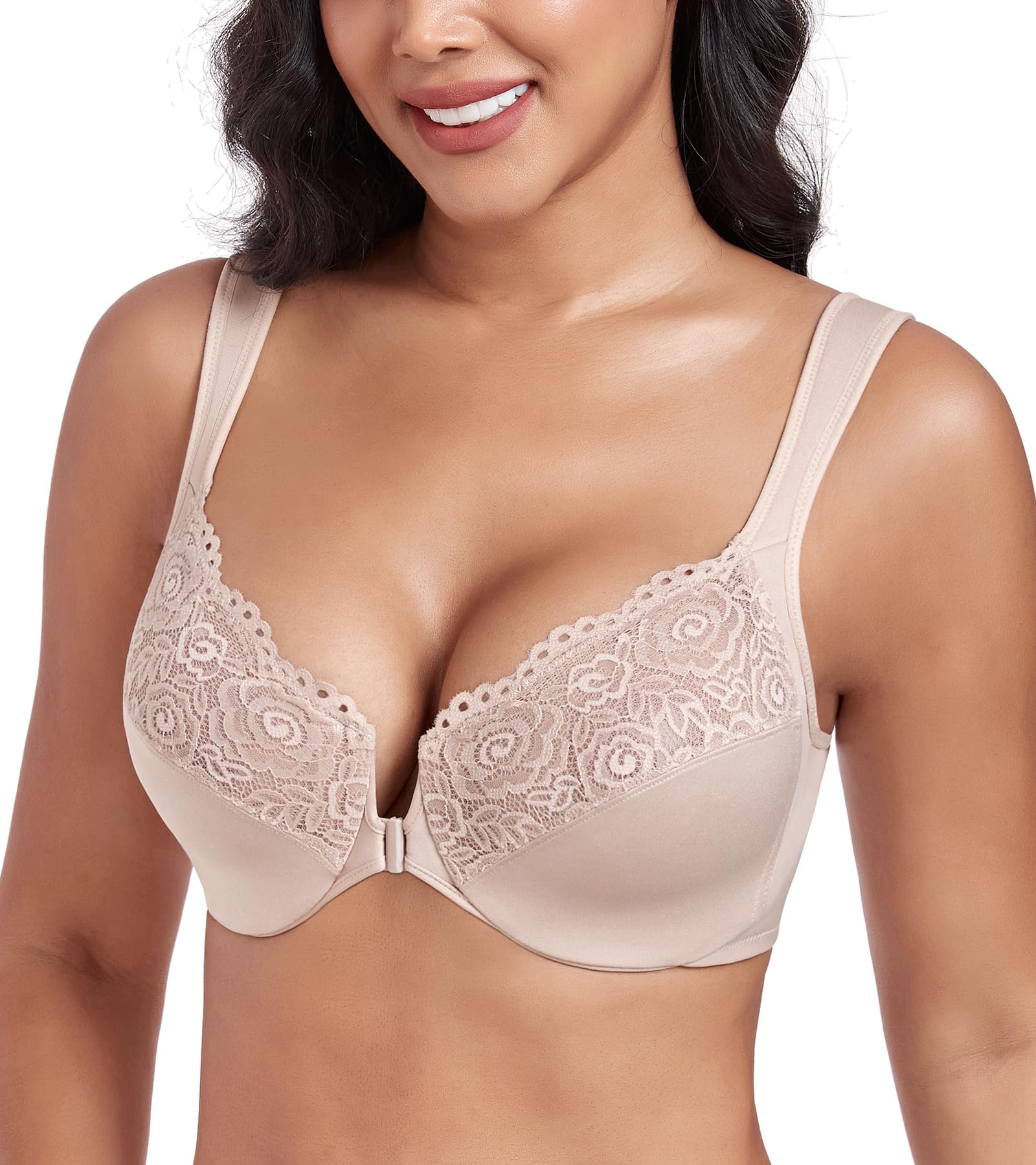 DotVol Femme Soutien-Gorge Grande Taille Minimiseur réducteur Non rembourré Bra Confortable