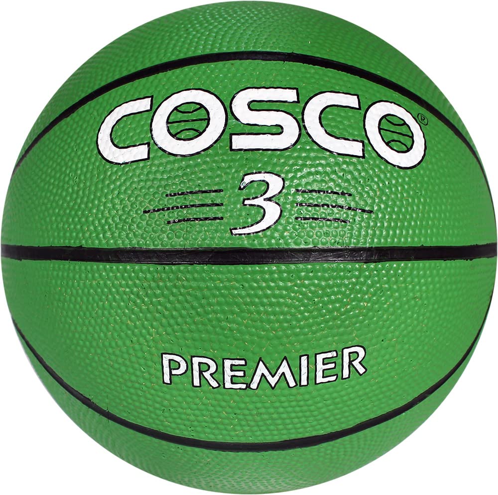 Cosco Premier Leather Basketball, Size 3 (Multicolour)