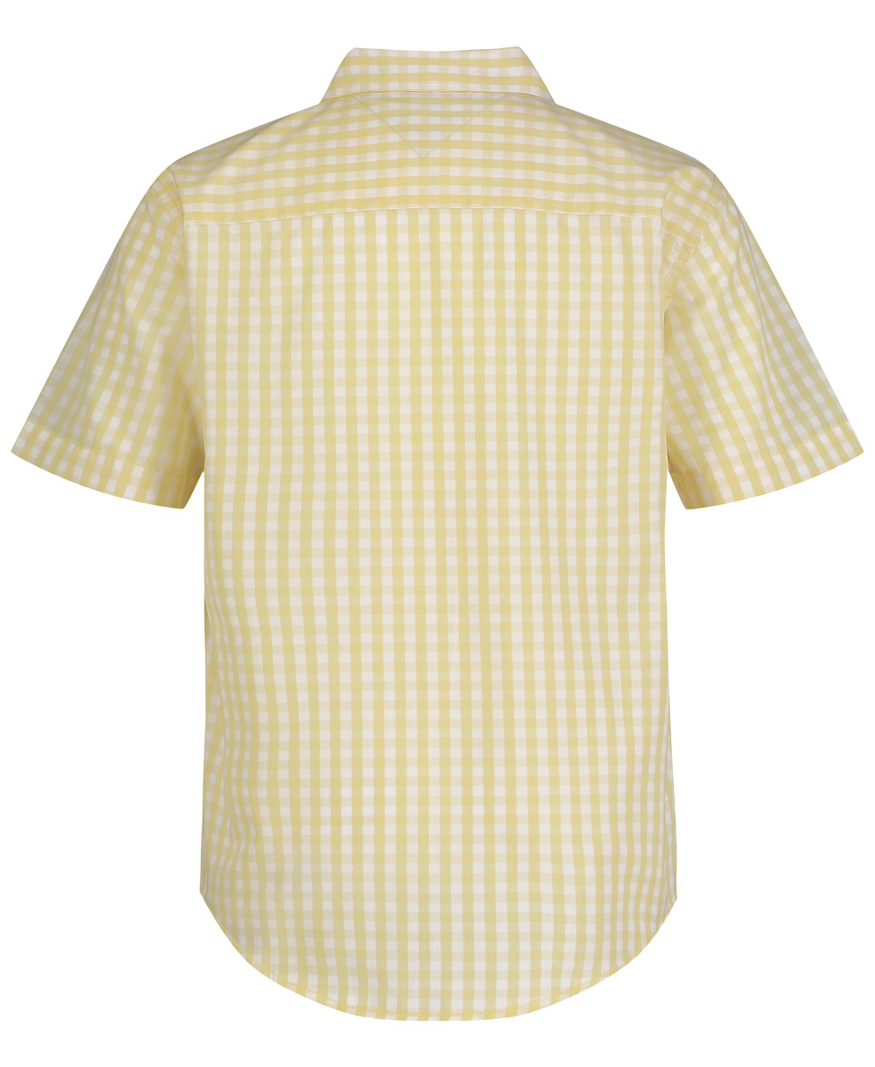 Tommy Hilfiger Short Sleeve Woven Button-Down Shirt, Lightweight & Breathable Camicia Bambini e Ragazzi