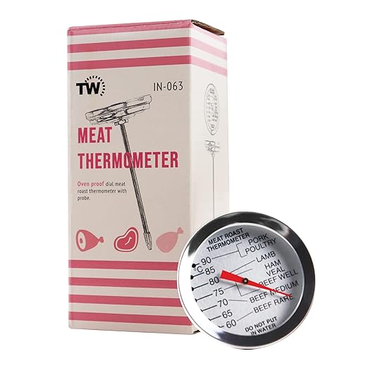 Meat Thermometer Probe Oven Proof Food Temperature Probe Ideal Cooking Thermometer For Meat