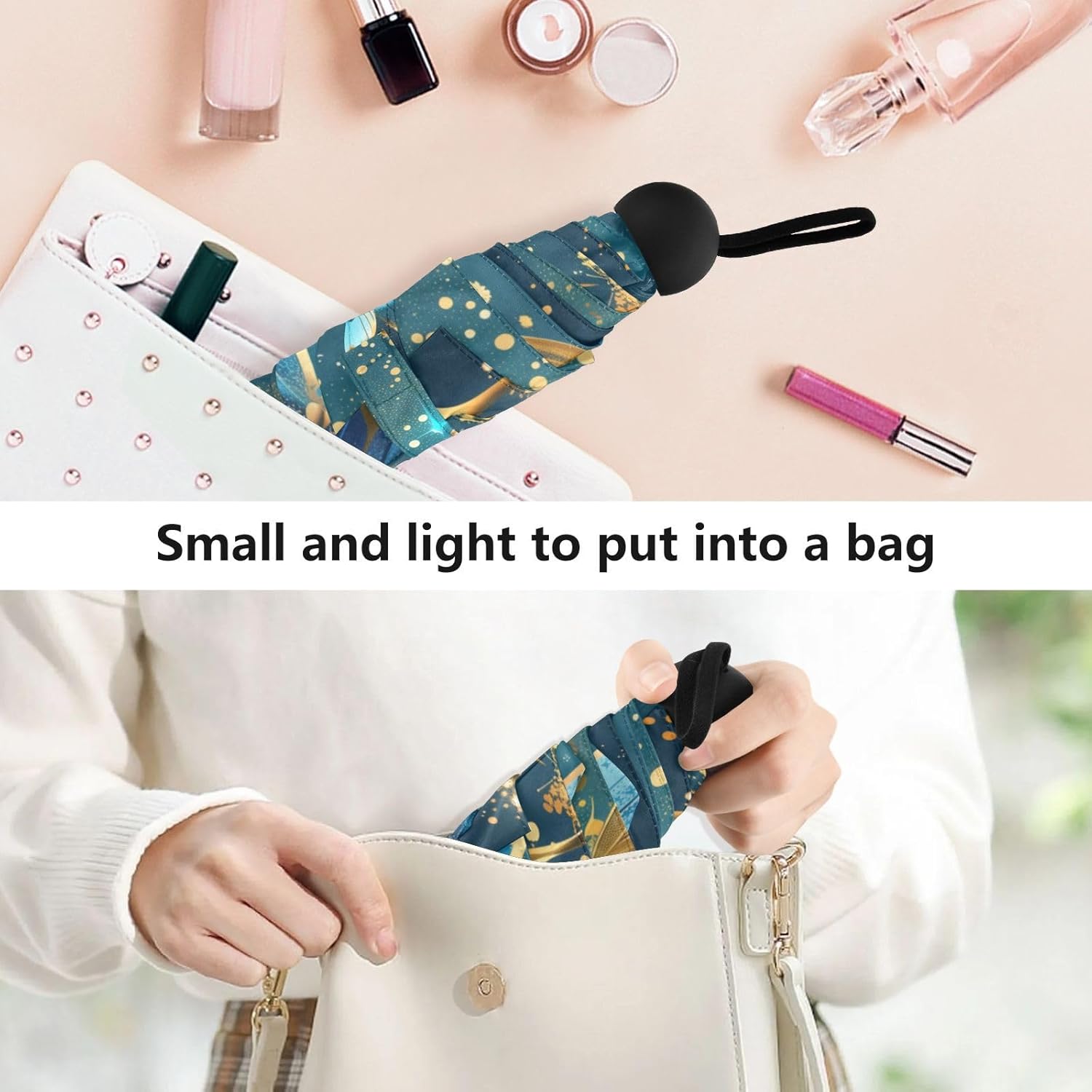 Sunshade Umbrella Leopard Print Travel Umbrella Windproof Compact Light Strong Steel Shaft Folding and Portable External Rubber Sunshade