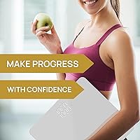 Vista 4 de INEVIFIT Bathroom Scale, Highly Accurate Digital Bathroom Body Scale, Precisely Measures Weight up to 400 lbs