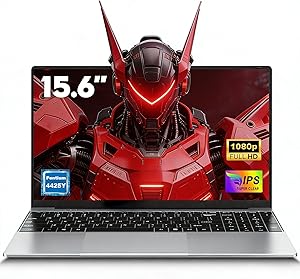FUNYET Pc Portatile 15.6 Pollici 4425Y Upto 1,7GHz Win11 Pro Laptop 16GB RAM 512GB SSD TF 1TB Computer Portatile, WiFi5, B…