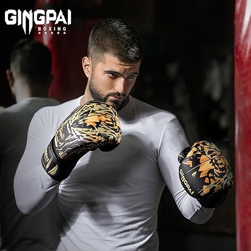 Miniatura 2 de GINGPAI Taekwondo Karate Half-Fingered Gloves for Men Women, Training Gloves for Sparring Martial Arts
