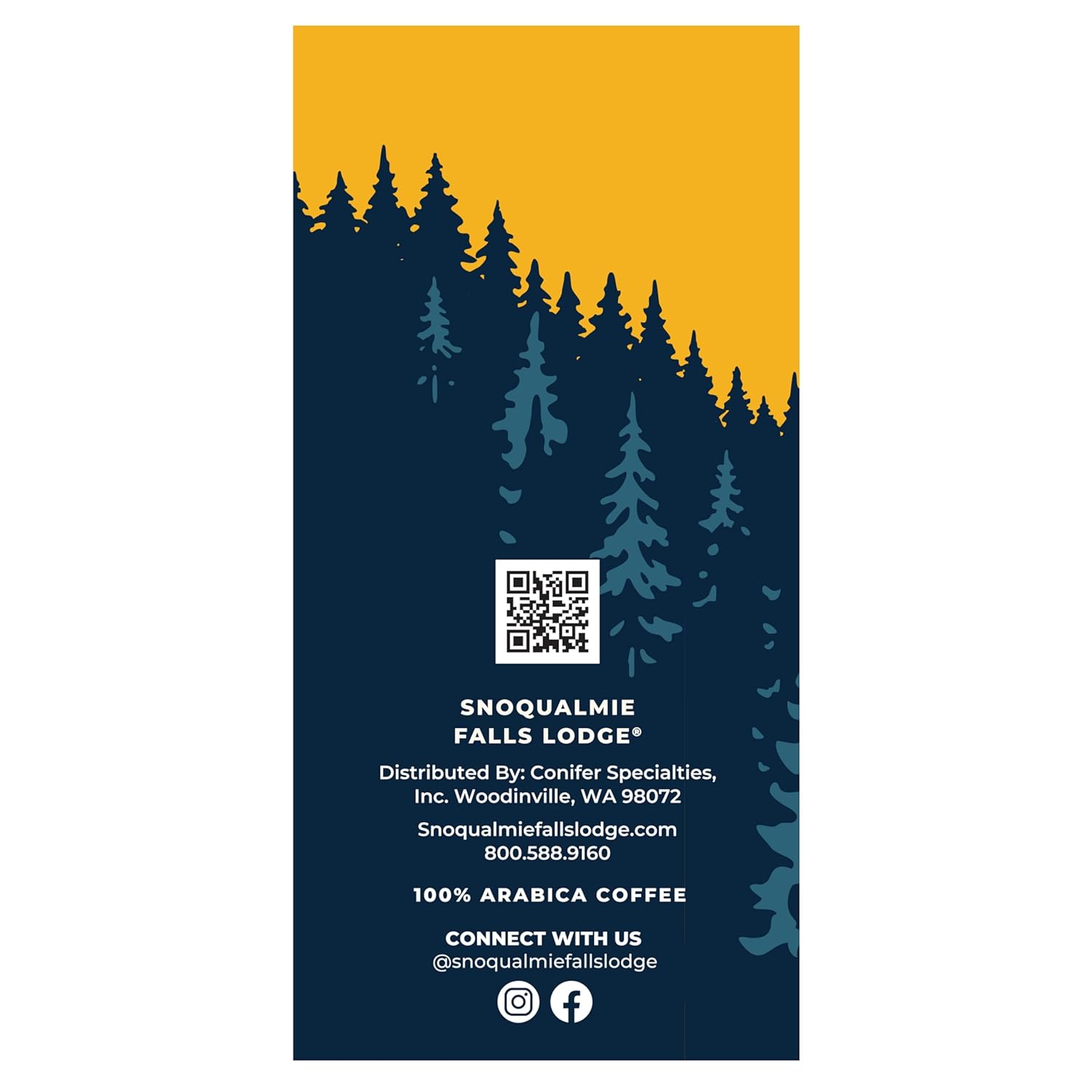 Snoqualmie Falls Lodge Fireside Blend Ground Coffee, Rich & Smoky with Cocoa Notes, 100% Arabica, 10 Oz (Pack of 1)