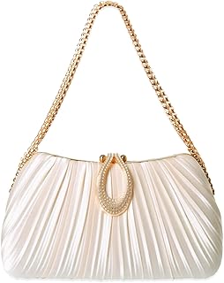 EGOUE Gold Clutch Purses for Women - Elegant Sparkling evening bags for Wedding Galas, Prom Nights, Cocktail Parties& Formal Events