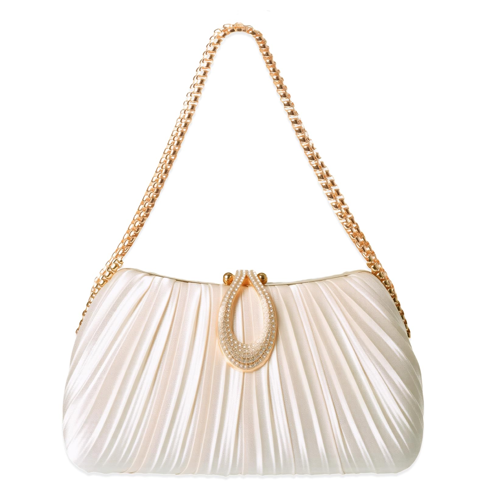 Gold Clutch Purses for Women - Elegant Sparkling evening bags for Wedding Galas Prom Nights Cocktail Parties Formal