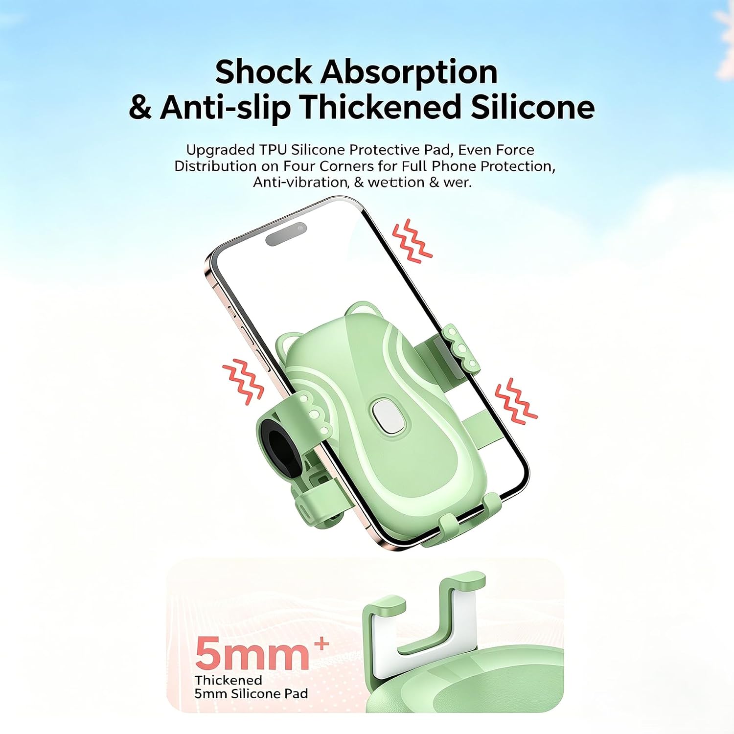 Bike Phone Holder,360° Rotation,Motorcycle Phone,Mount for 4.7-7.2" Devices,Universal Bicycle Phone,Mount for iPhone & Android on Scooter,Mountain Bike,Golf Cart