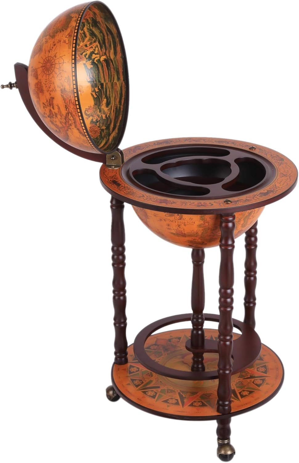 portabottiglie per vino con ruote