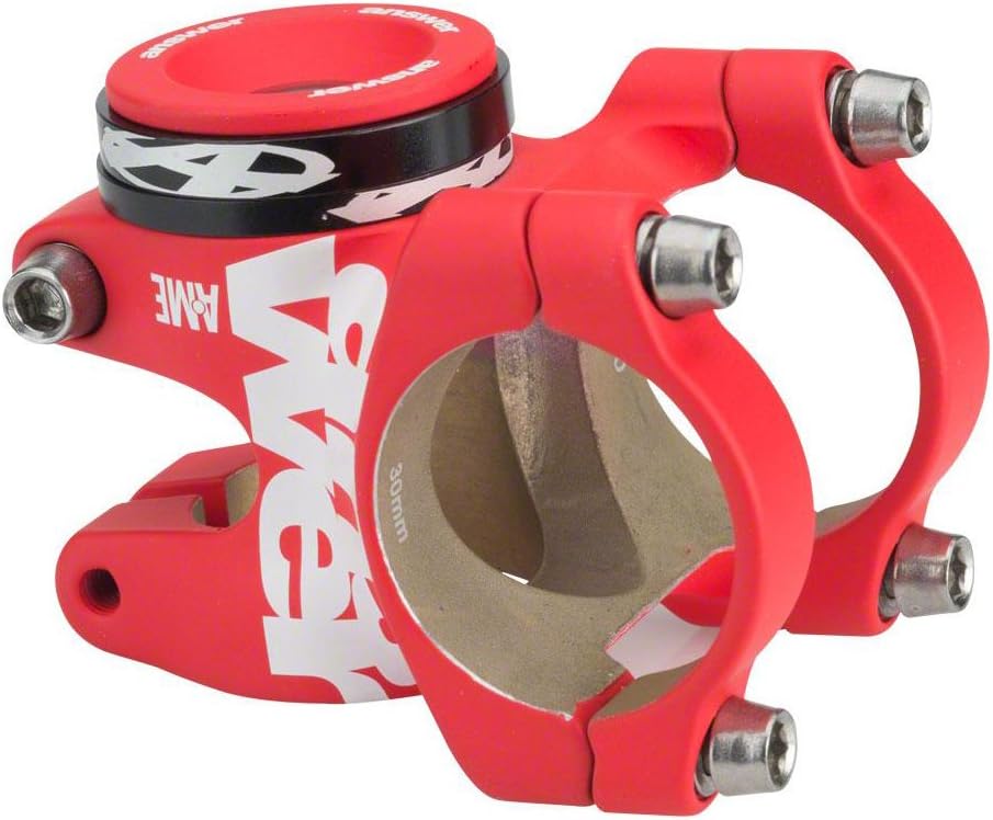 Answer ATAC AME 31.8 Stem 30mm +/- 0 Degree Red