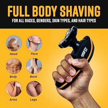 Deluxe Replacement Rotary Shaver Head, Universal Fit for Most Rotary Shavers, Designed for Textured Hair, Easy to Clean, The Cut Buddy