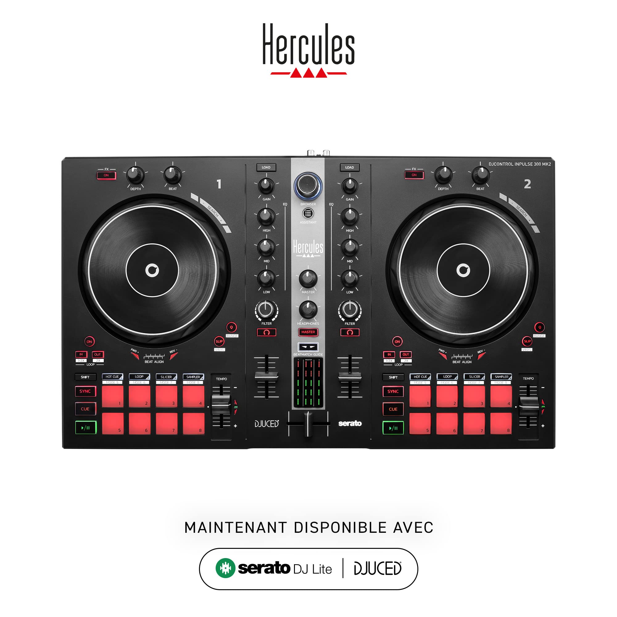 Hercules DJControl Inpulse 300 MK2 – LED Işık Kılavuzları