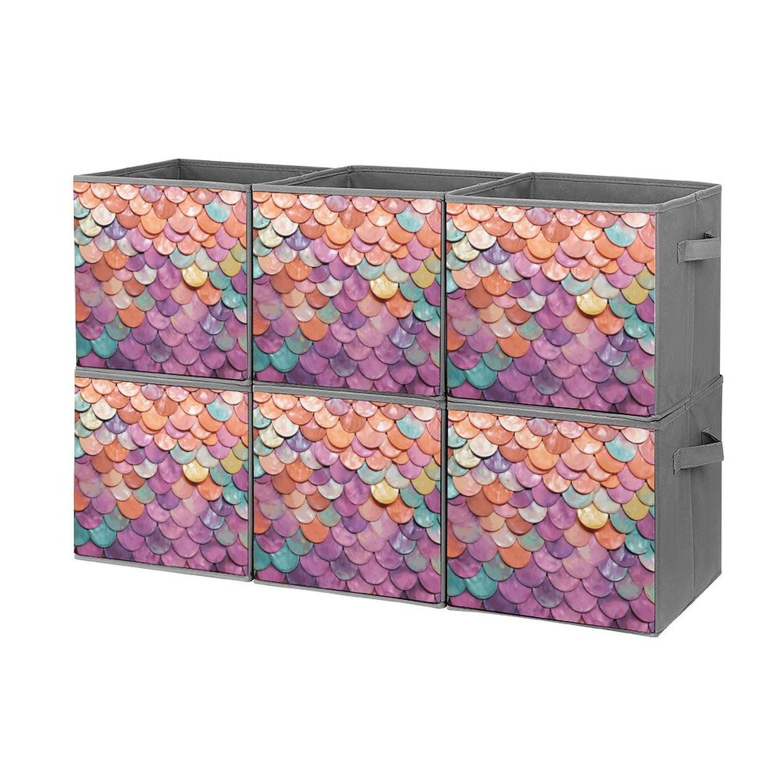 Bacs de rangement pliants avec poignées robustes et structure de rangement durable pour placard