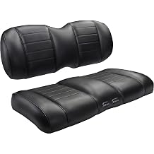 NOKINS Premium Golf Cart Seat Cushion & Backrest, Ventilated Vibrating Seat Pad with 3 Gears, Independent Control Panels for Driver & Passenger For EZGO TXT/RXV