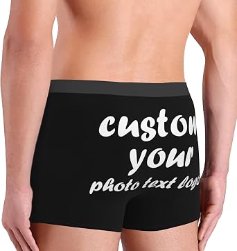 Custom Boxer Briefs Customized Underwear For Men Add Your Design Here Personalized Face Briefs Underwear For Men