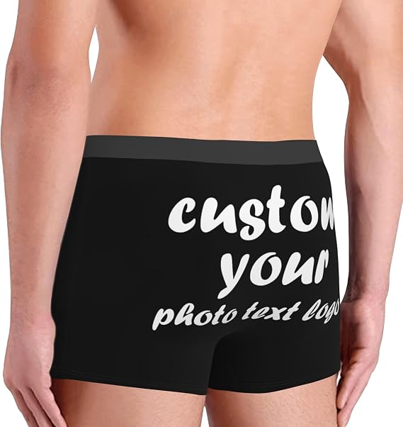 Custom Boxer Briefs Customized Underwear For Men Add Your Design Here Personalized Face Briefs Underwear For Men