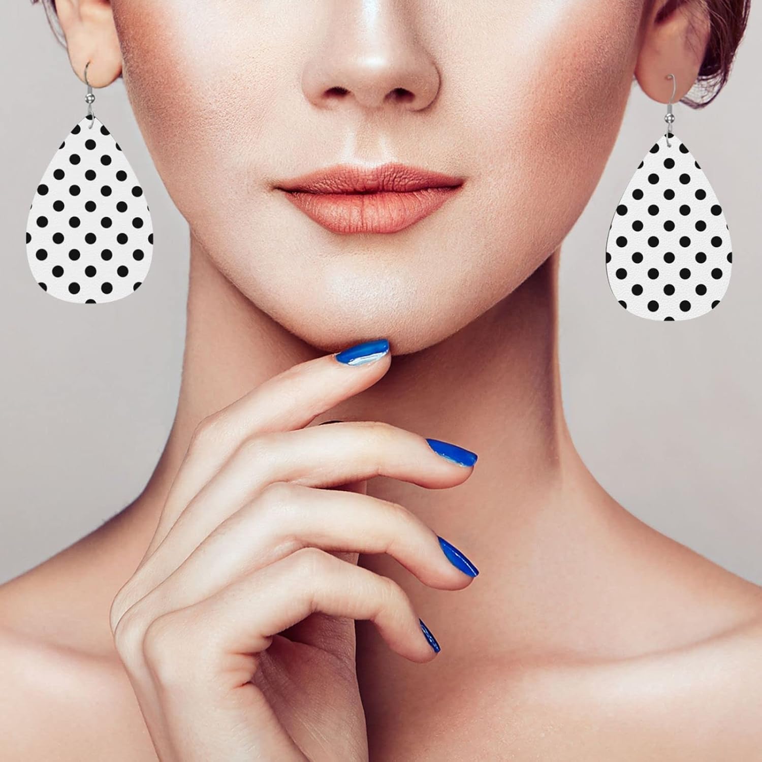 Faux Leather Earrings Wild Leopard Teardrop Dangle Earrings For Women Girls - Image 6