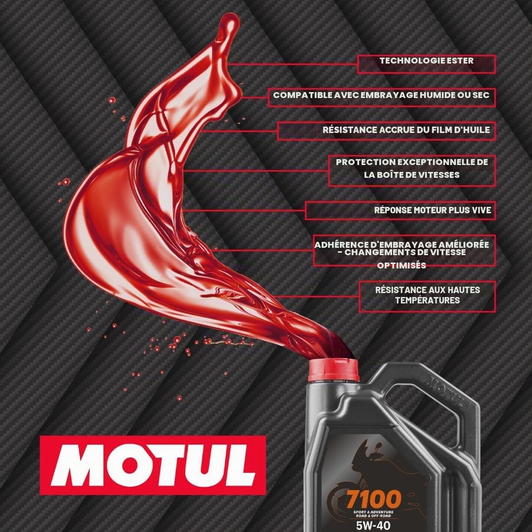 Motul 104087 7100 4T, 5W-40, 4 L