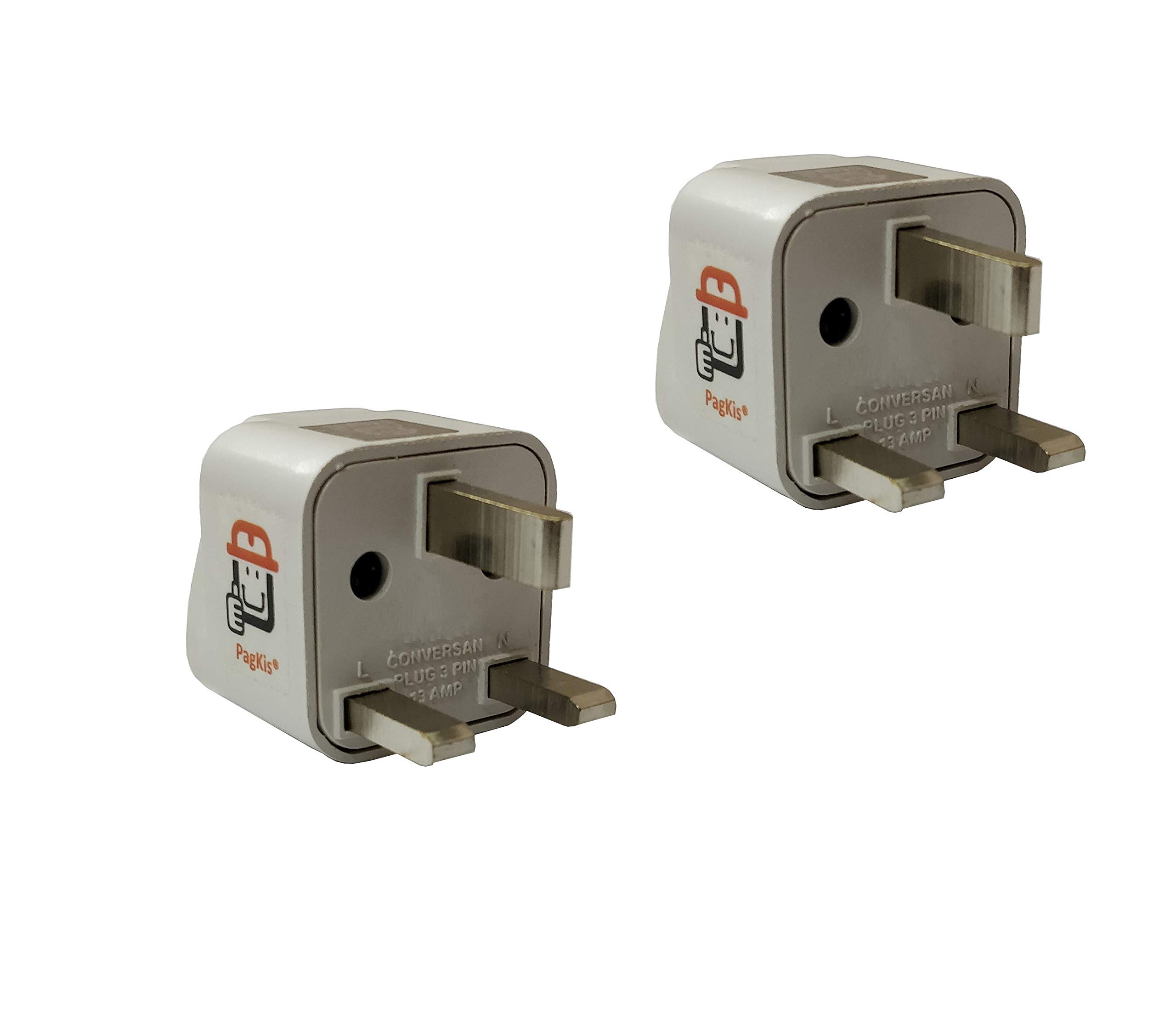 PagKis UK Type Flat 3 Pin Universal Plug Travel Converter (Off White Cream) Pack of 2 (B07PNW96D1) Amazon Price History, Amazon Price Tracker