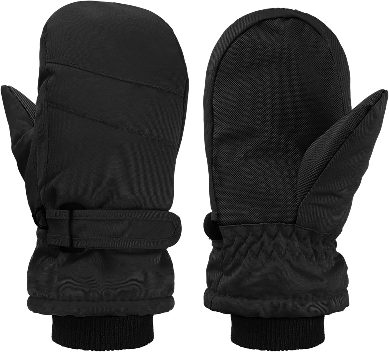 Geyoga Kids Snow Mittens Waterproof Winter Ski Gloves Warm Thicken Snow Gloves for Girls Boys