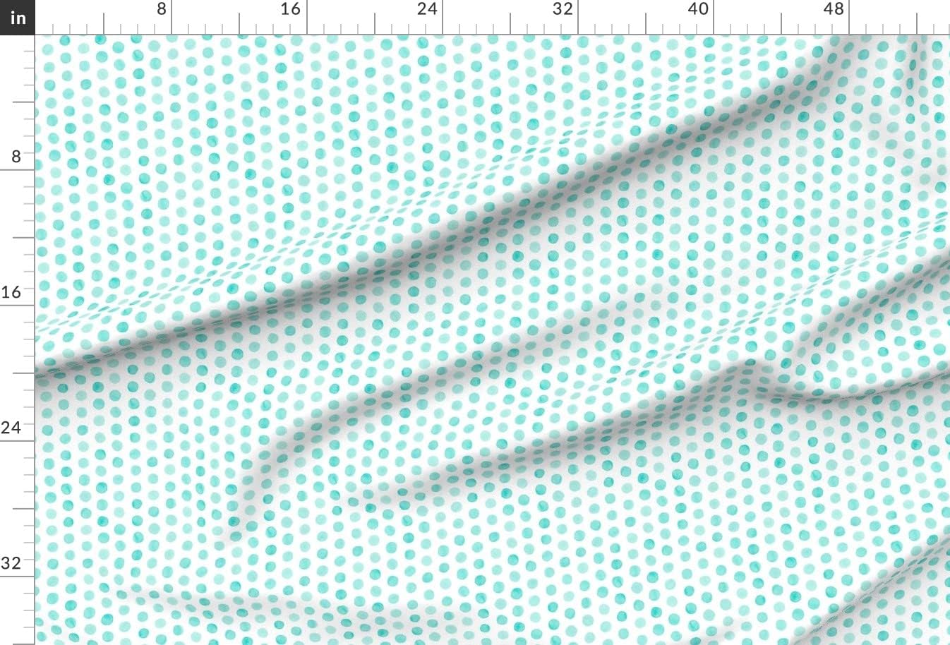 Spoonflower Fabric - Watercolor Dots Pale Turquoise Polka Modern Nursery Printed on Minky Fabric by The Yard - Sewing Baby Blankets Quilt Backing Plush