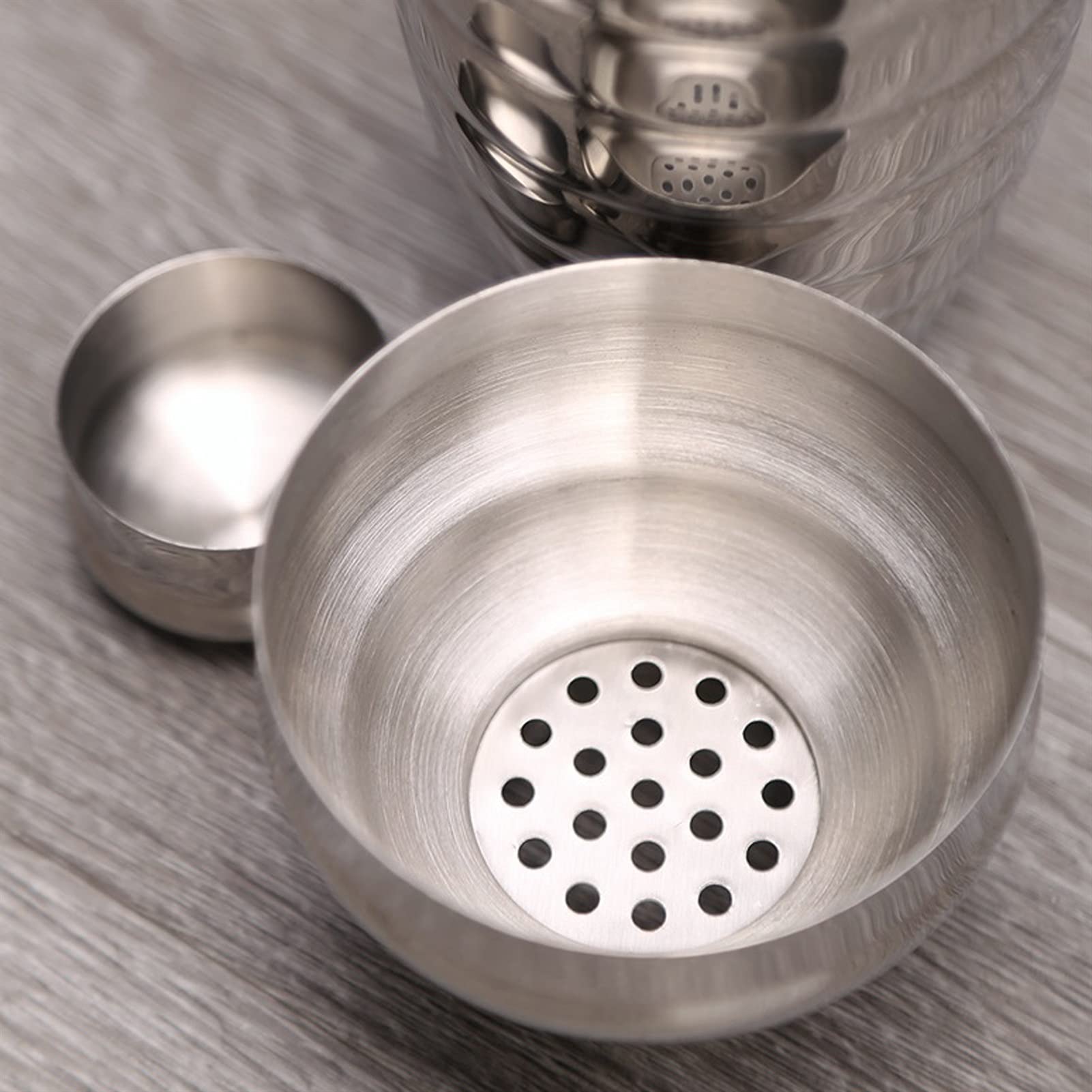 Juego de Coctelera Coctelera de cóctel 750ml de Acero Inoxidable Barmer Barra de barbero para Mezclar Vino Herramientas de Barra Profesional Bartending Beber Shaker Agitador de Cócteles
