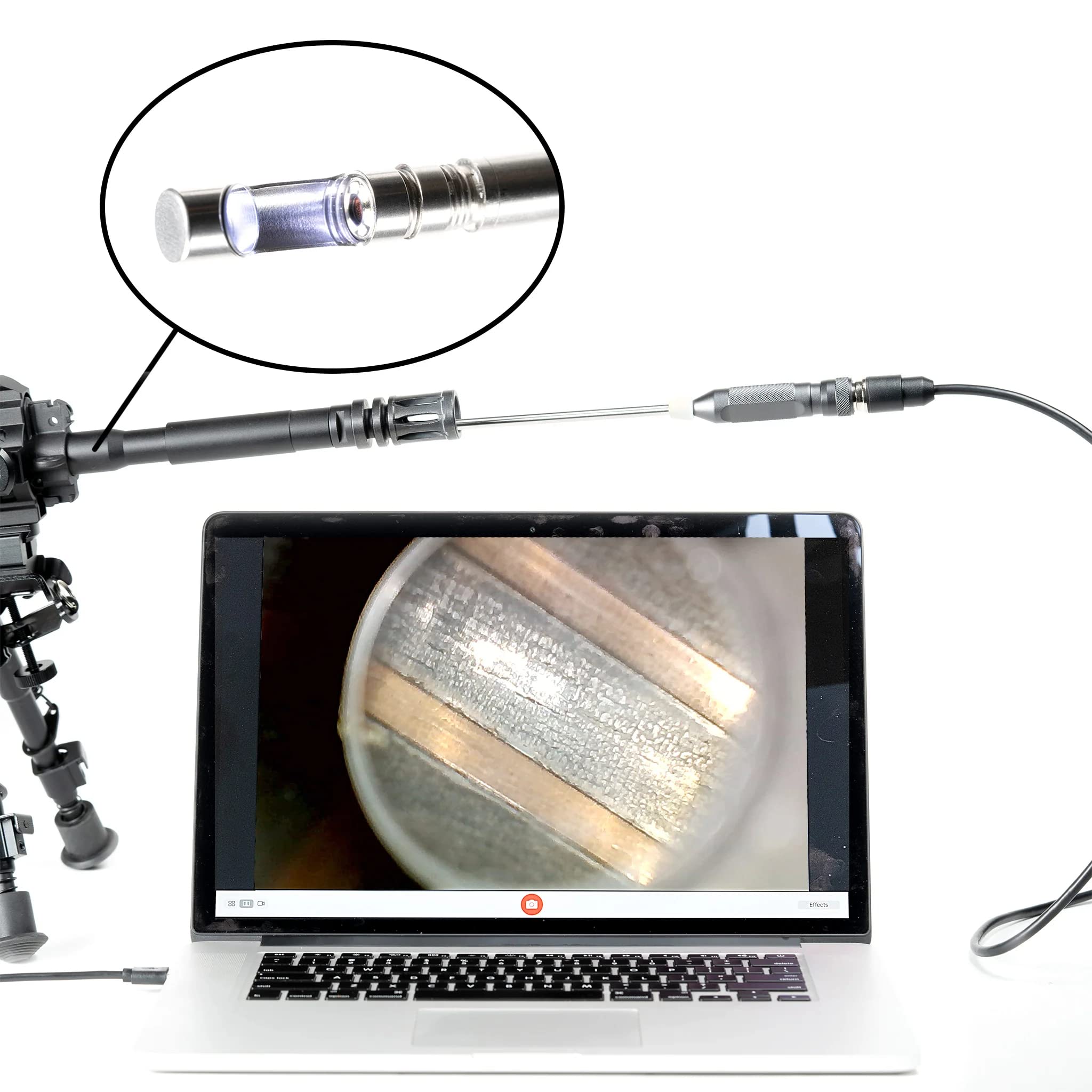 Caméras d'inspection NTG100H, ENDOSCOPE USB RIGIDE DE 26 POUCES, INSPECTION PRÉCISE DU CANON D'ARME À FEU POUR ANDROID, PC & APPLE OSX (NTG100H)