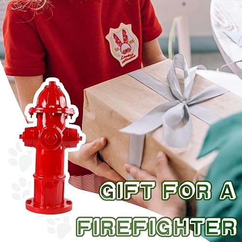 Miniatura 6 de Estatua de poste de orina para perro grande con 4 estacas, boca de fuego falsa de 25 pulgadas de alto para que los perros orinen en el cachorro,