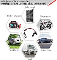 Vista 6 de Cable Adaptador de Panel Solar a SAE - Cable de Extensión Solar de 8 pies 10AWG para Kit de Cargador de Batería de Panel Solar RV Caravana
