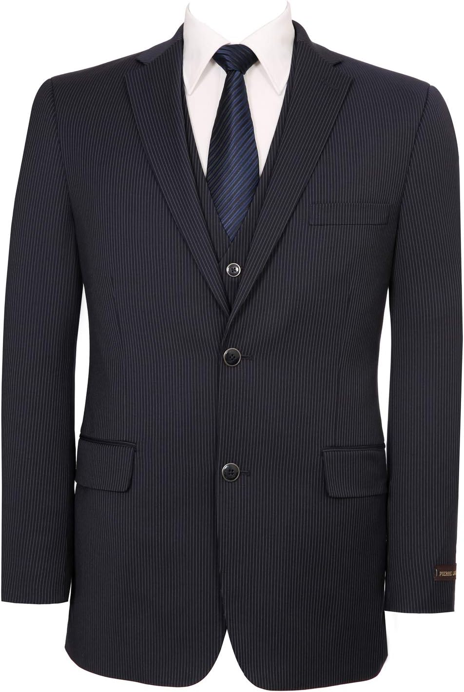 P&L 3-Piece Classic Fit Men's Single Breasted 2 Buttons Dress Suit