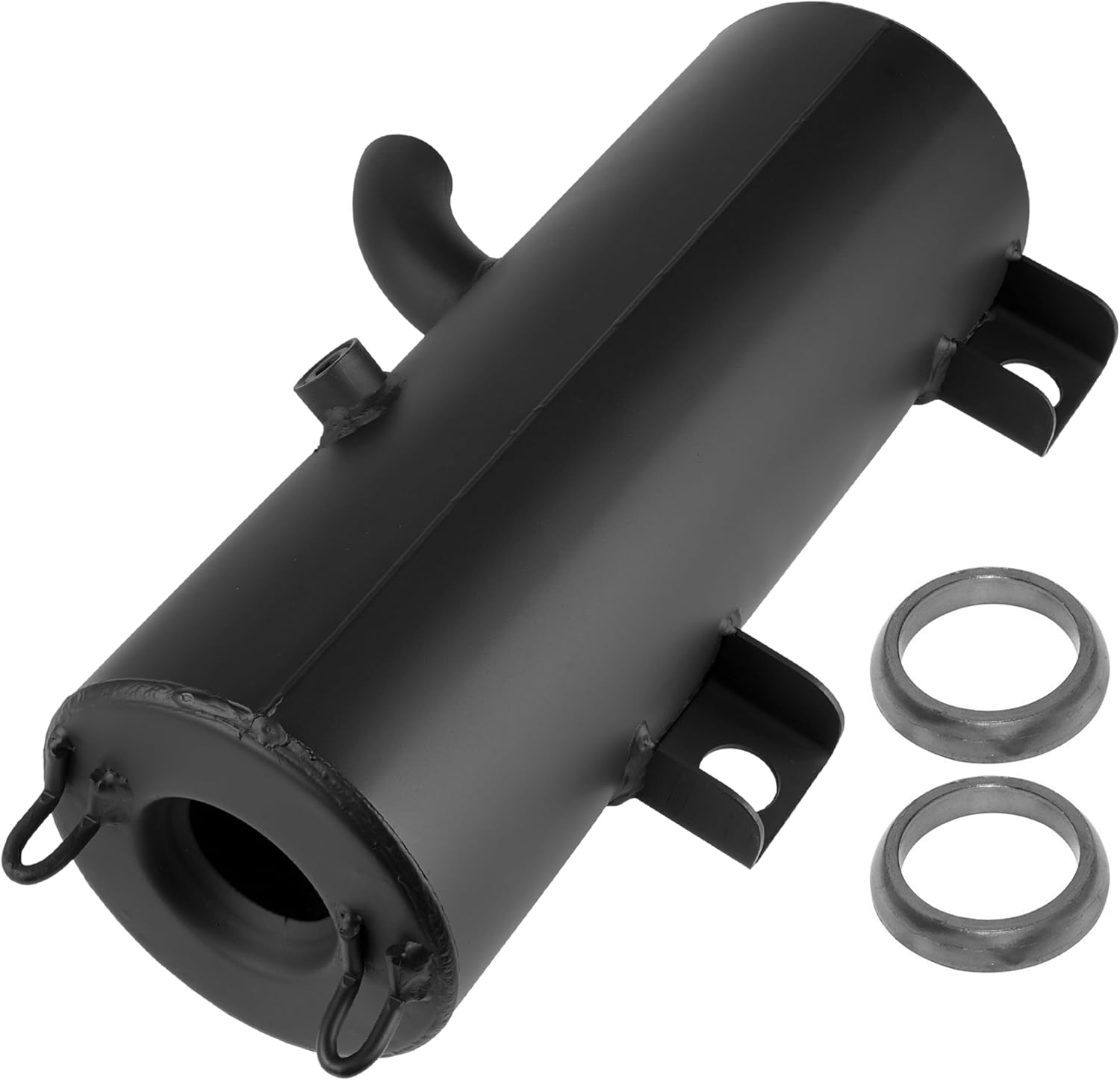 Caltric Muffler Silencer with Gaskets Compatible with Polaris Scrambler 500 4X4 2X4 2000-2012
