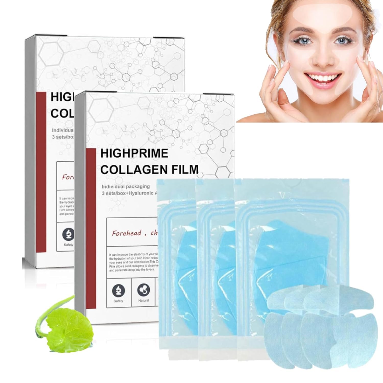 Melting Collagen Film | Highprime Collagen Film Mask, Soluble Collagen Supplement Film, Collagen Hydrating Face Mask Prevent Fine Lines and Protect Skin, Anti Aging Face Mask (2 Box) Melting Collagen Film | Highprime Collagen Film Mask, Soluble Collagen Supplement Film, Collagen Hydrating Face Mask Prevent Fine Lines and Protect Skin, Anti Aging Face Mask (2 Box)