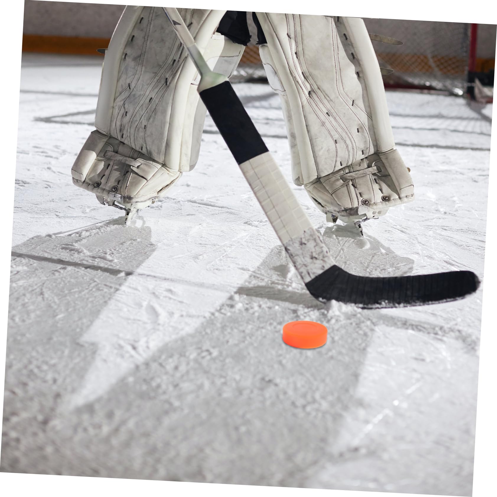 4 Stück PVC Eishockey Pucks mit Hoher Dichte und Niedrigem Reibungswiderstand Leichtes Hockeyzubehör für Training und Wettkampf dem EIS