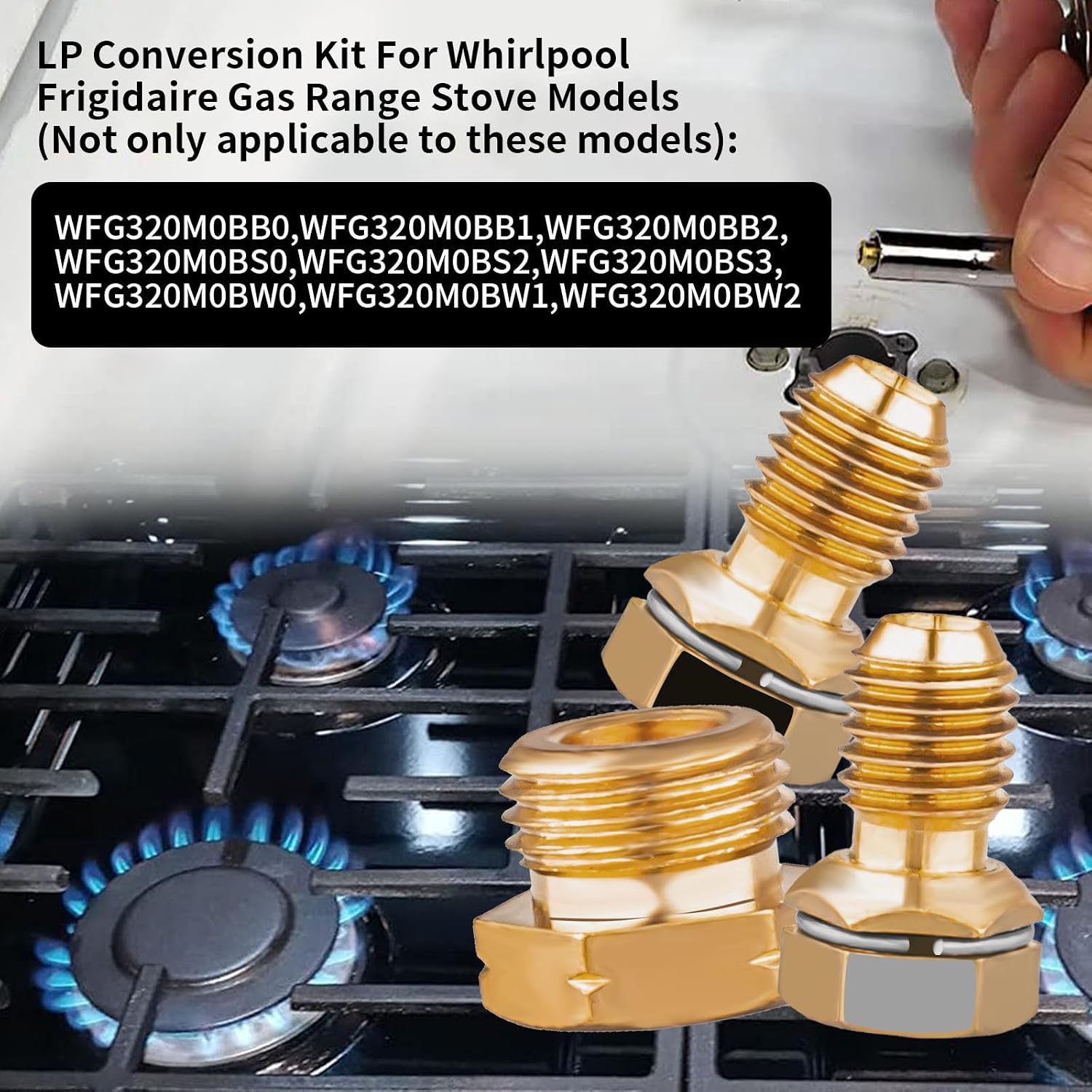 For whirlpool stove propane conversion kit, Natural Gas To Propane Conversion Kit, Replacement Part W10619558 WPW10619558, AP6023436, PS11756780