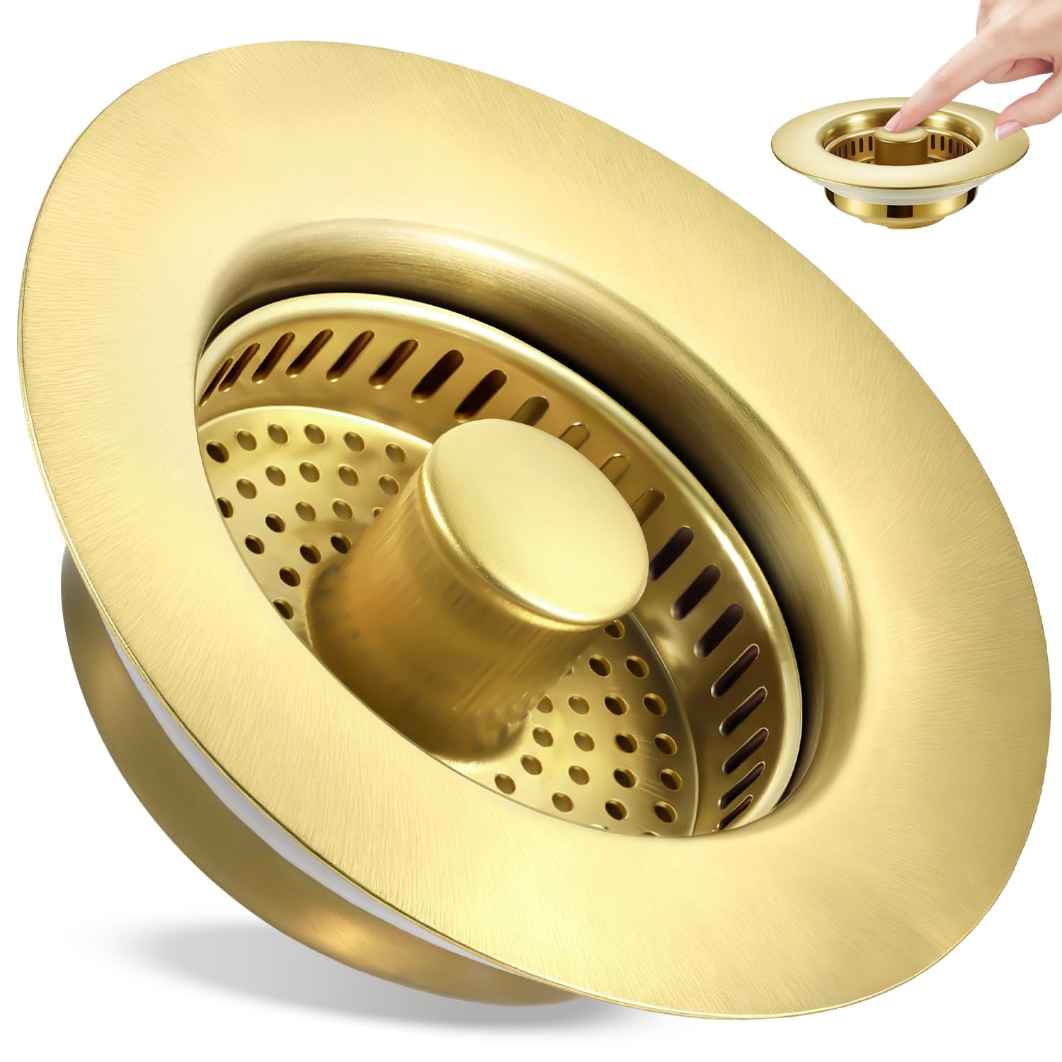 Filtre de vidange de cuisine standard américaine en acier inox 304 anti-blocage