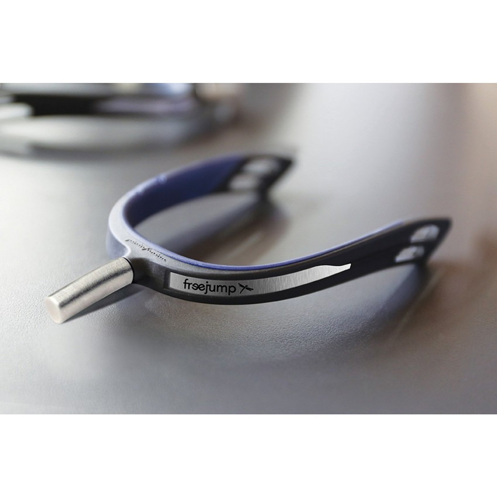 freejump Spur One - Espuelas (extralargas, color negro y azul perla)