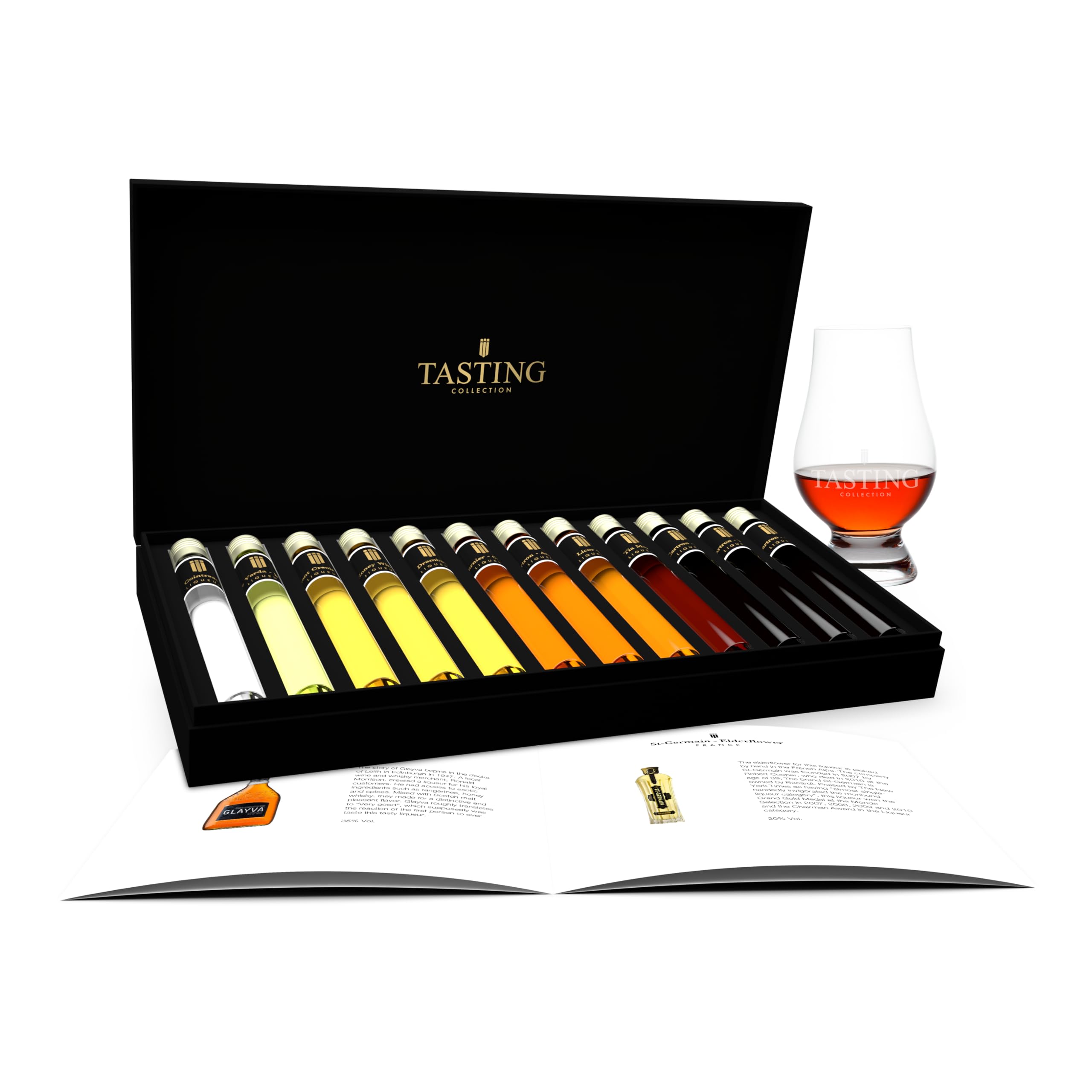 Likör Tasting Probierset 12 Fläschchen Verkostung im Geschenkset
